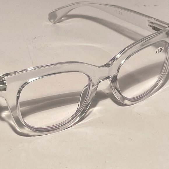 1488 Mona 1.25 Reading Glasses Clear Frames NWT - Picture 7 of 9